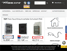 Tablet Screenshot of preis-zone.com